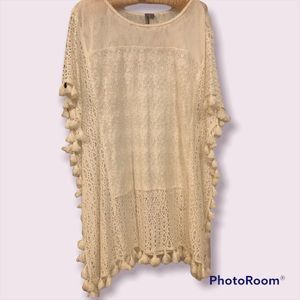 Women's New Directions lacy tank cover xl